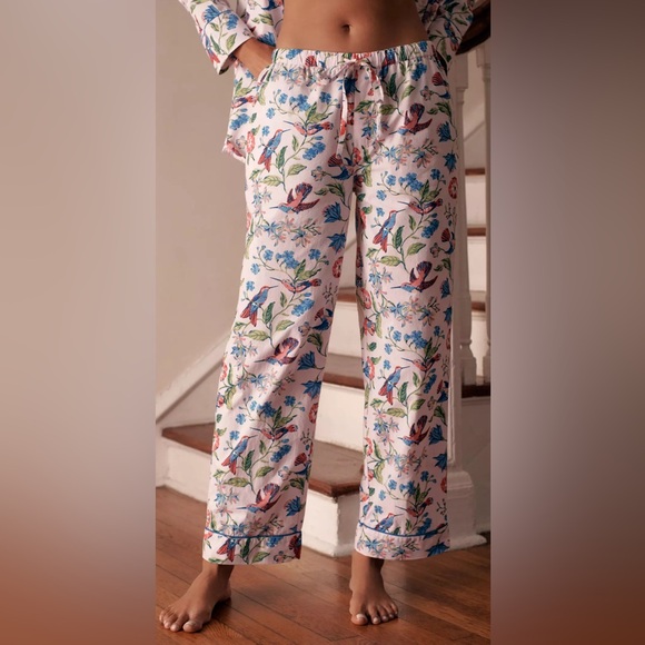Printfresh Other - Anthropologie | Printfresh Size Large Hummingbird Haven Pajama Pants w/ Pockets